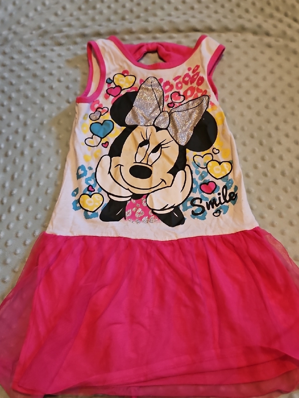 Disney Minnie Mouse Pink Tulle Tank Dress